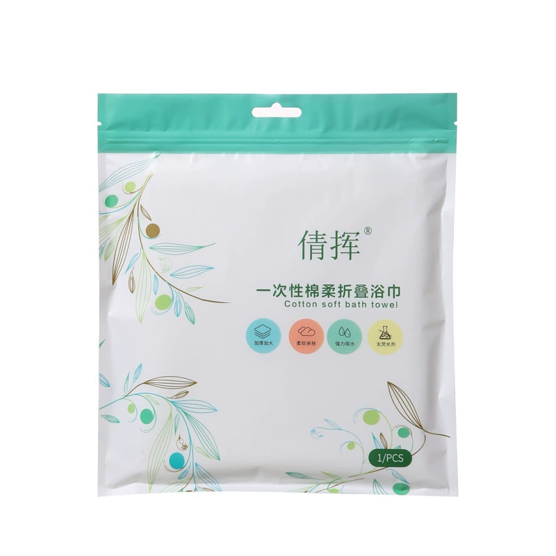 Disposable handheld bath towel for traveling, increased thickness
