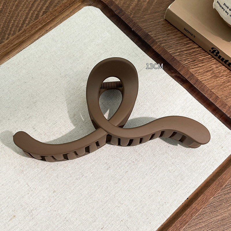 Clip de agarre de verano de gran tamaño, horquilla para el cabello en la parte posterior de la cabeza, gran cantidad de cabello femenino, tocado de clip de tiburón 2024 nueva horquilla