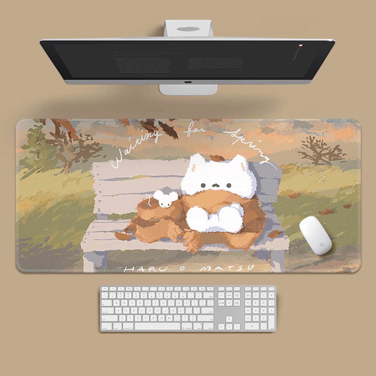 治愈猫咪-双人长椅