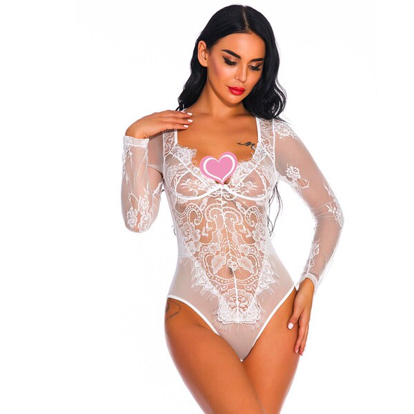 Lace sexy long-sleeve