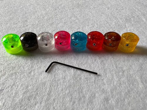 Electric guitar plastic volume tuners, bass volume tuners, hole knobs, volume knob switch caps