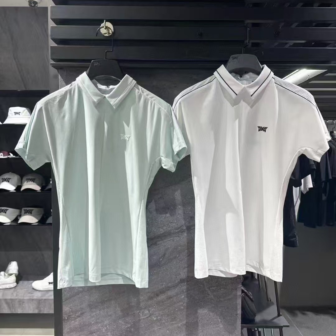 Golf 2025 New Style Lapel Cold-Feeling Quick-Drying Ice Silk Top New a Version Pleated Skirt Pants Suit