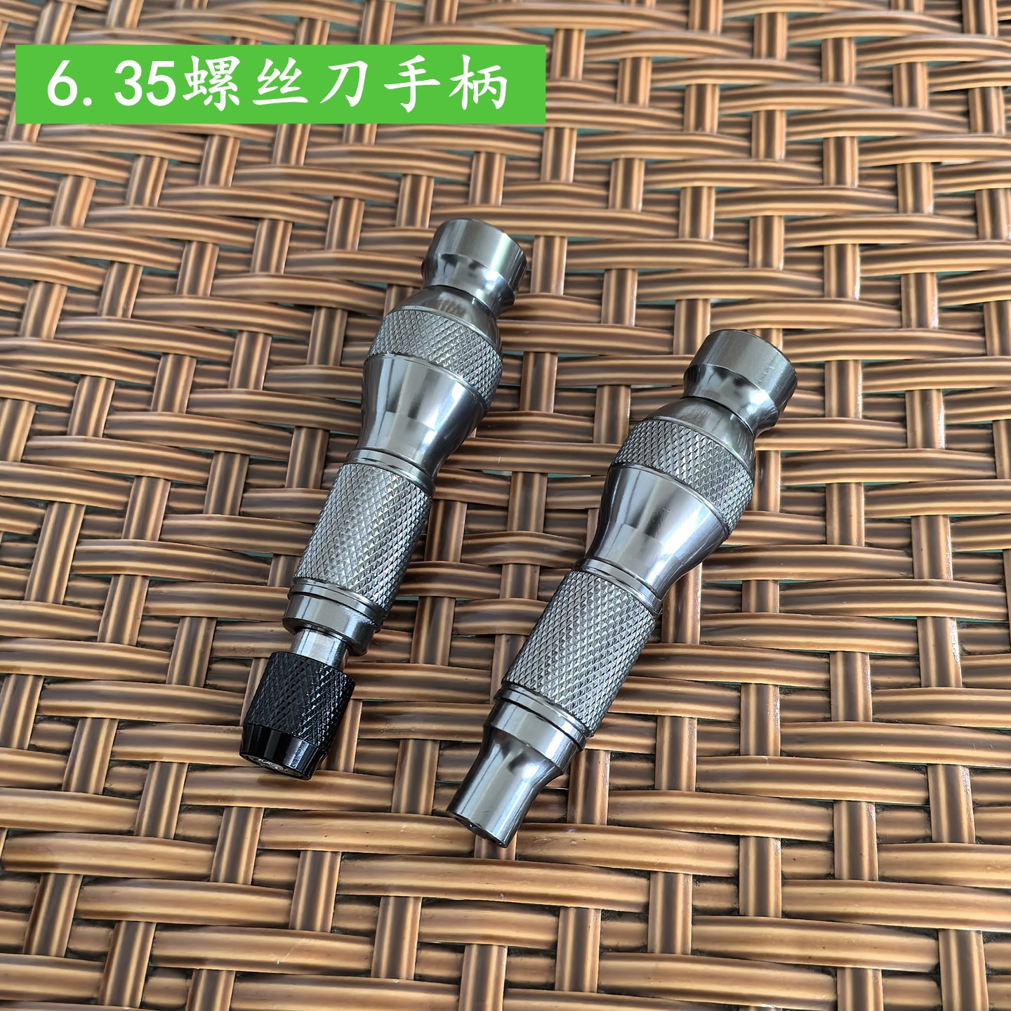 6,35mm magnética manual de aleación de aluminio mango cojinete destornillador adecuado para 1/4-pulgada Destornillador hexagonal cabeza