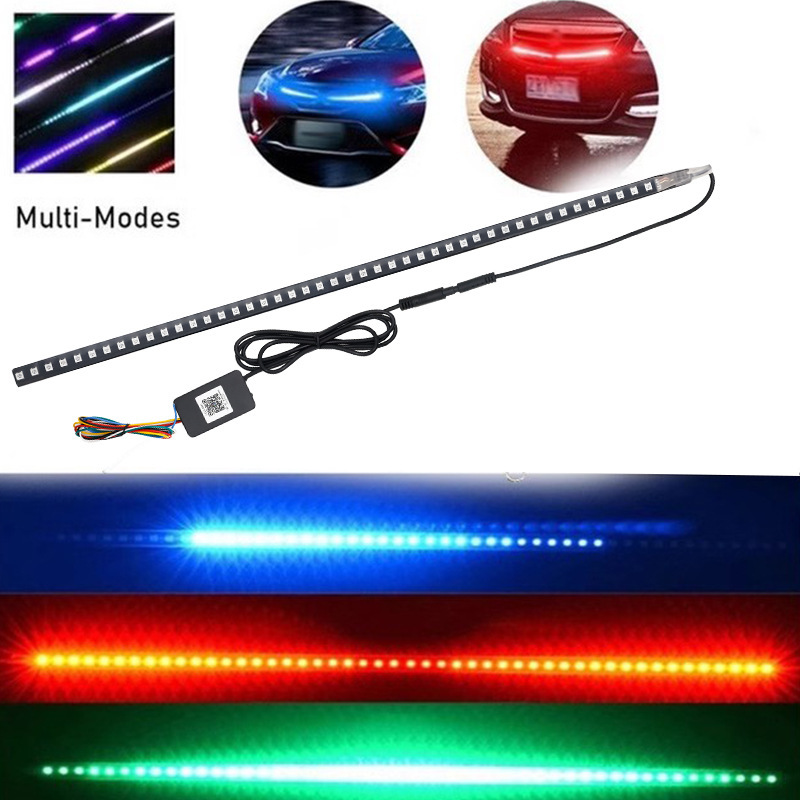 Coche LED Symphony streamer luz de red de coche colorido luz de red de coche control remoto tira de luz RGB luz de ambiente de red
