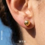 女士法式百搭18k耳钉