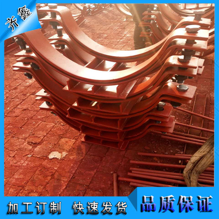 供应焊接滑动支座 焊接管夹横担 焊接型T型管托 管夹滑动支座