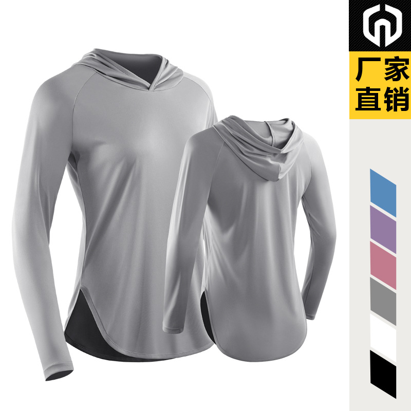 Lulu mismo correr deportes slim-fit adelgazante chaqueta de yoga otoño e invierno de secado rápido fitness con capucha ropa de protección solar image 11
