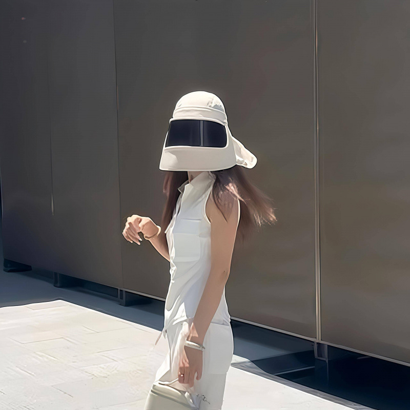 sombrero solar para automóviles eléctricos sombrero de sombrero solar para mujeres para montar máscara de soplado no volcado máscara integral para cubrir toda la cara apicultor al aire libre