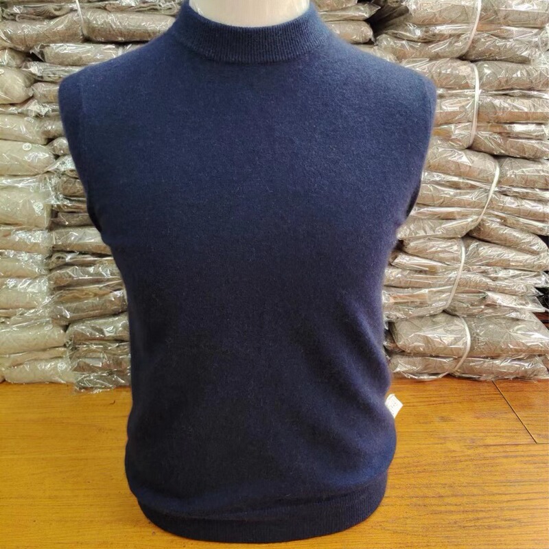 Large factory tail men's cashmere sweater solid color basic men's sweater bottoming autumn and winter College student sweater