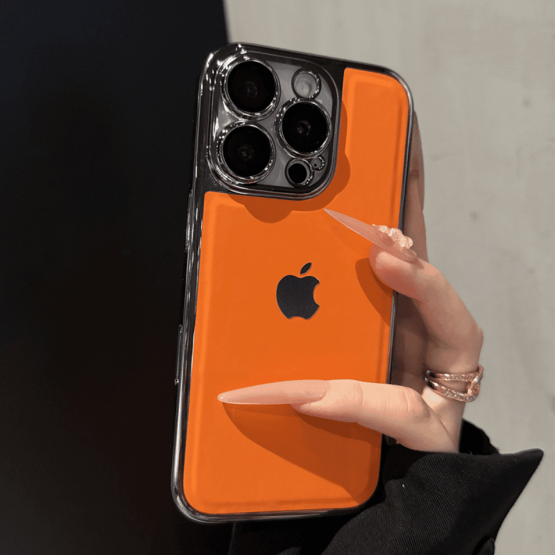 高级感全包素皮纹适用iPhone17/手机壳17pro纯色16磨砂15镜头膜|undefined