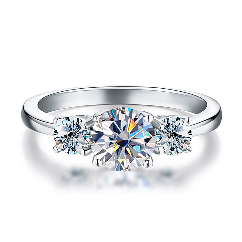 Anillo de plata esterlina s925 anillo de mujer de oro europeo y americano de lujo 3 quilates anillo de piedra de mosaico colorido