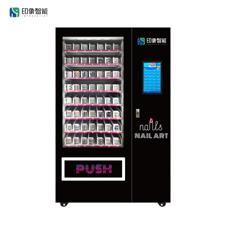 Fabricante fuente de belleza maquillaje belleza pestañas usar uñas máquina expendedora 24 horas en el refrigerador máquina expendedora no tripulada