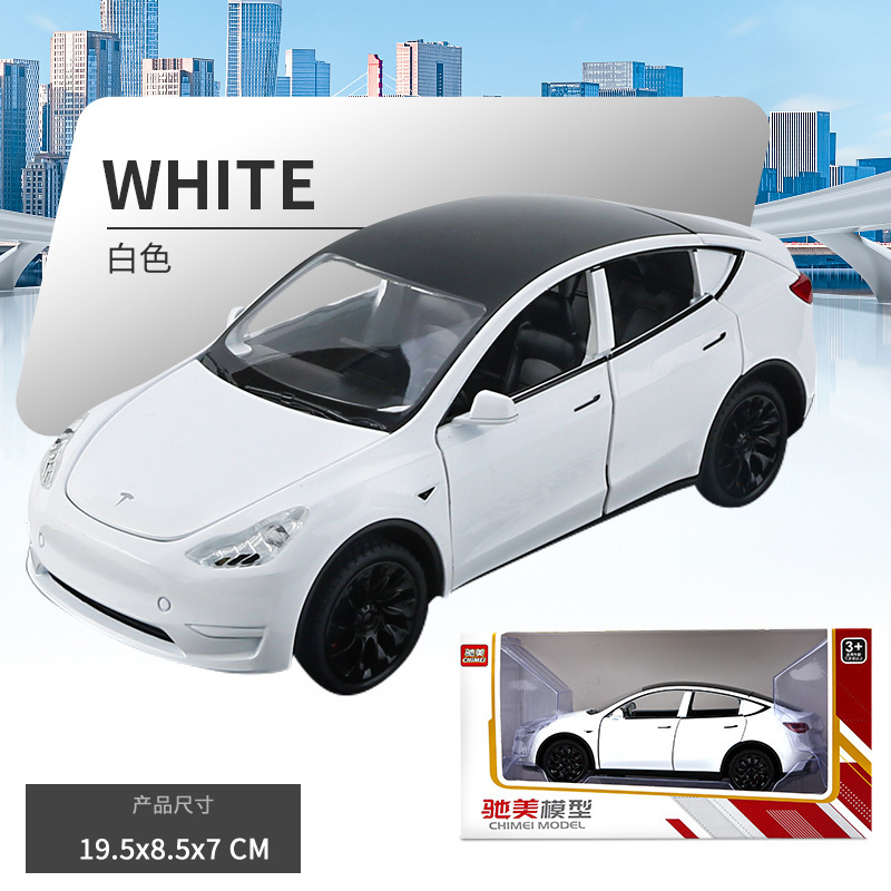 Chimei 1/24 Tesla Y Alloy Car Model Huili Acousto-optic Toy Off-road Vehicle Simulation Metal Car Blister Chimei 1/24 Tesla Y Alloy Car Model Huili Acousto-optic Toy Off-road Vehicle Simulation Metal Car Blister