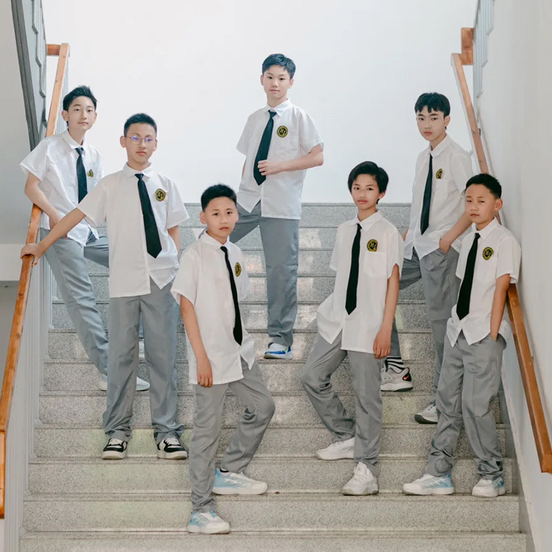 Graduation Season jk College Style Poetry Recitation Student Chorus Costume Senior high school Class Uniform School Uniform White Shirt suit