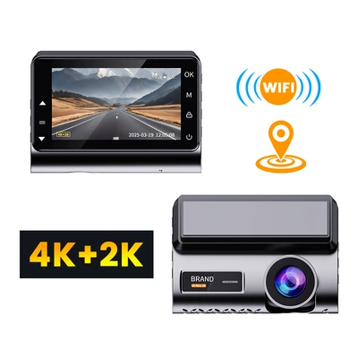 3inch Screen 4K+2K+Wifi+Gps Front: Driving recorder