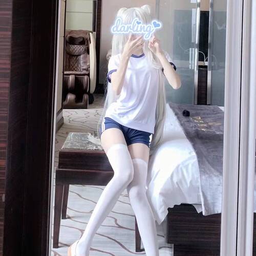 Slightly chubby gymnastics suit for women, pure lust style suit, Japanese girl college senior style cheerleading beach swimsuit gym suit