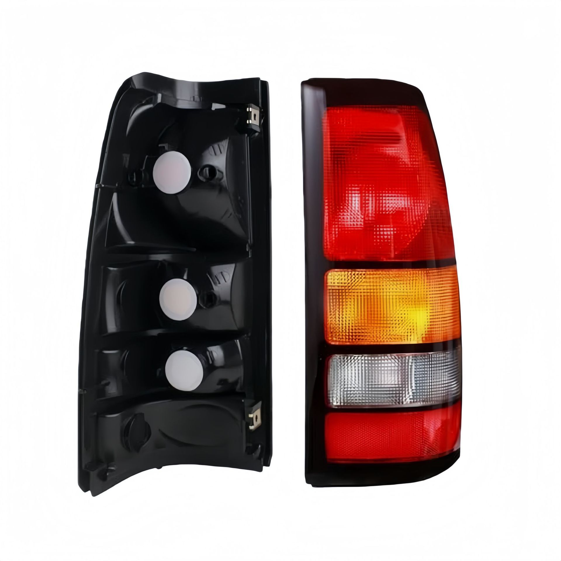 99-06 Chevrolet Silverado 1500 2500 3500 qora qirrali halogen orqa chiroqlari uchun mos keladi