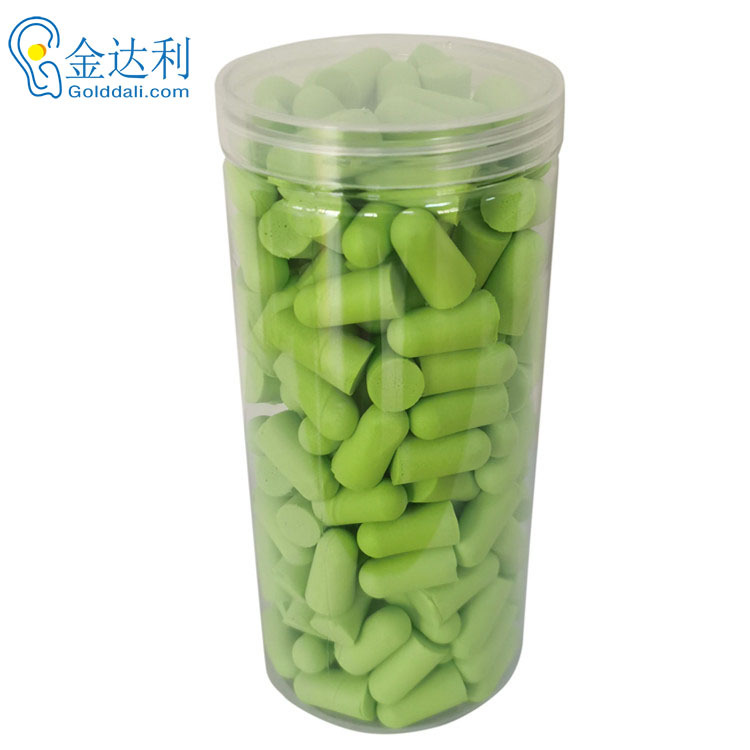 厂家供应100对瓶装新材料防噪音睡眠耳塞子弹型PU海绵隔音耳塞