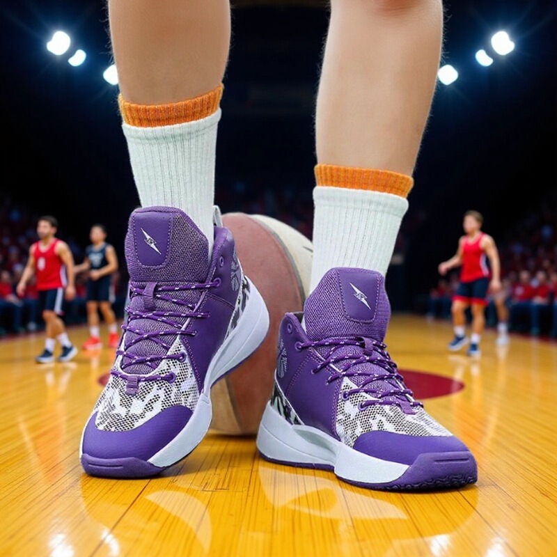 Student Basketball Shoes No. 23 Phantom Non-Slip Wear-Resistant James Practical Sneakers Kidsren's Sports Shoes Running Shoes Available in Large Sizes