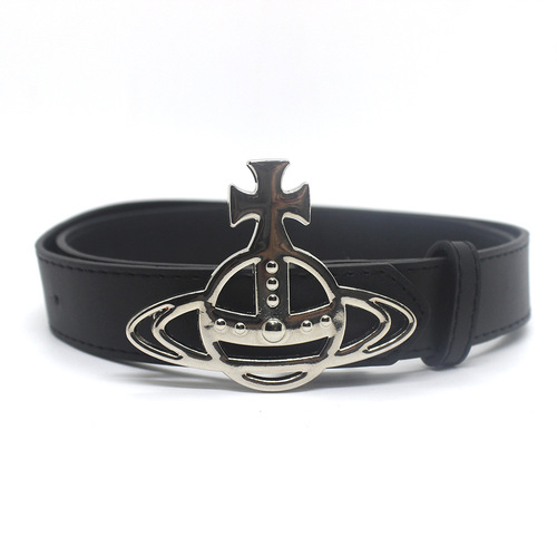 Trendy New Classic Saturn Buckle Belt Universal Casual Fashion Versatile Decorative Skirt Jeans Belt