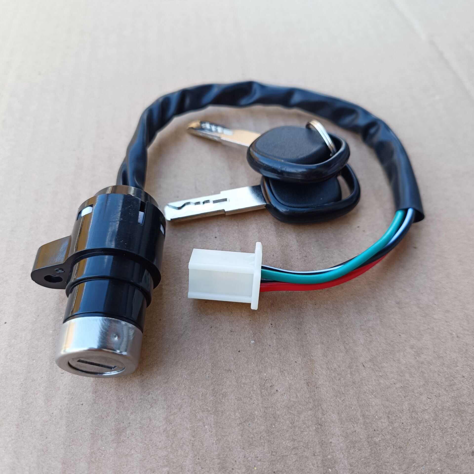 Three-Wheel Motorcycle Accessories Jialing 70 Dayang Dy90 Electric Ignition Switch 4-Wire Electric Lock