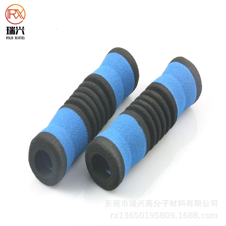 NBR双色手柄套异型泡棉手把套磨砂橡塑跳绳手柄海绵把套