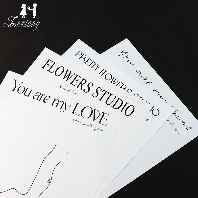 520 Wrapping Paper Valentine's Day Bouquet Wrapping Paper Trendy Paper Bouquet Background Paper DIY Flower Shop Fresh Flower Wrapping Paper