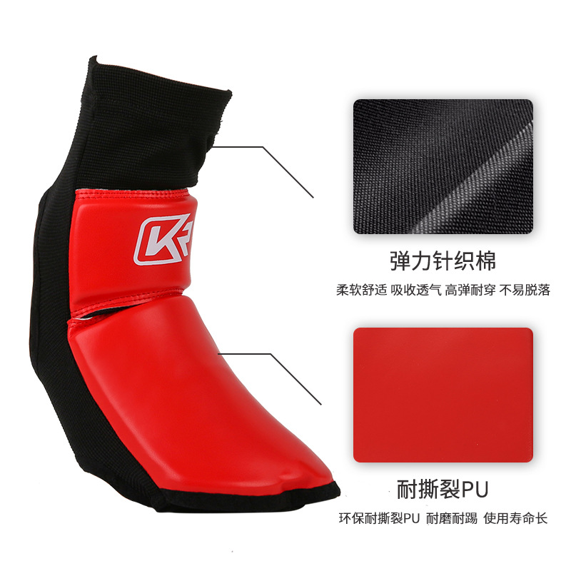 Kangrui Sanda tobillo protector empeine Boxeo Muay Thai tobillo kick protección imitación cuero engrosada entrenamiento adulto