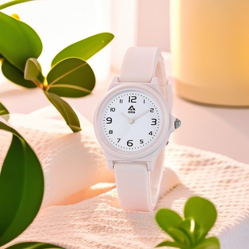 Black Fashionable Electronic Silicone Men's and Women's Watches, Simple and Cool Student Watches, High-Looking Analog Watches