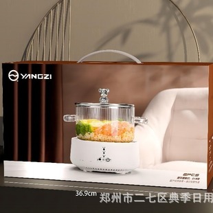 High borosilicate glass porridge shabu-shabu pot with various styles of lid and double handle cooking noodles can be heated by electric pottery stove milk steamer