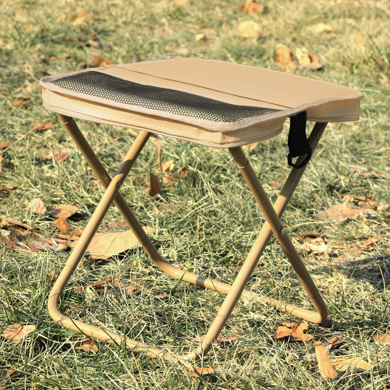 Outdoor Backpack Handbag Foldableing Chair Leisure Portable Flap Pocket Pants Foldableing Stool Car Maza Camping Fishing Stool