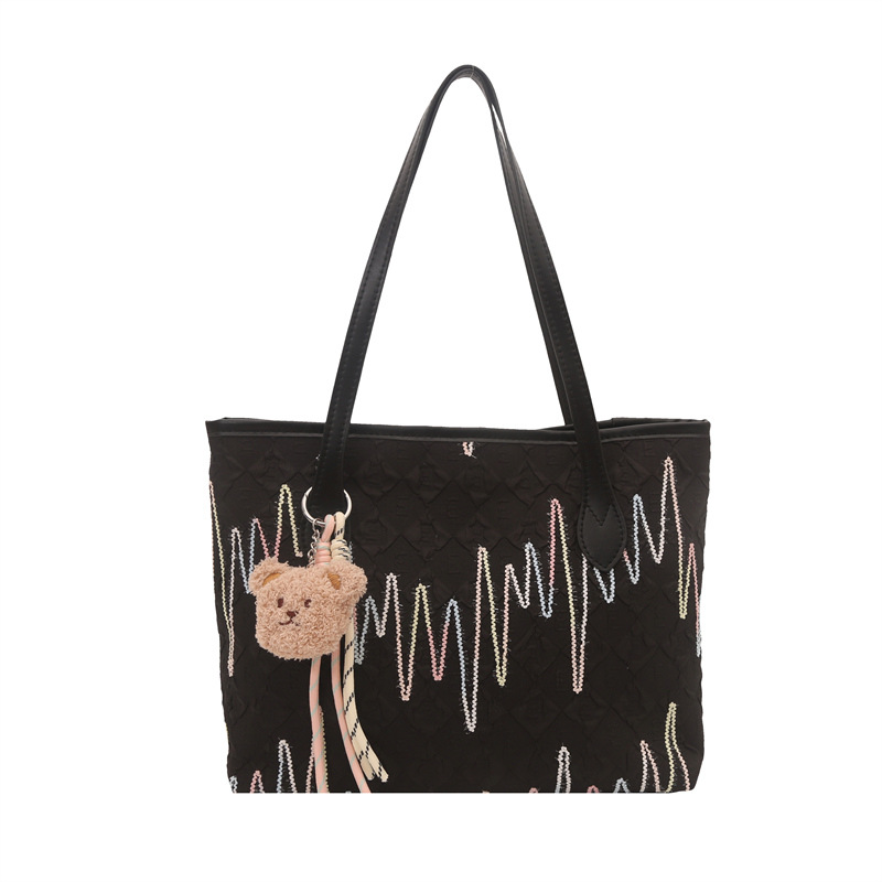 Este año, la popular bolsa de mujer de gran capacidad 2025, un nuevo colgante simplista y lindo, textura de la mochila de viaje al trabajo.