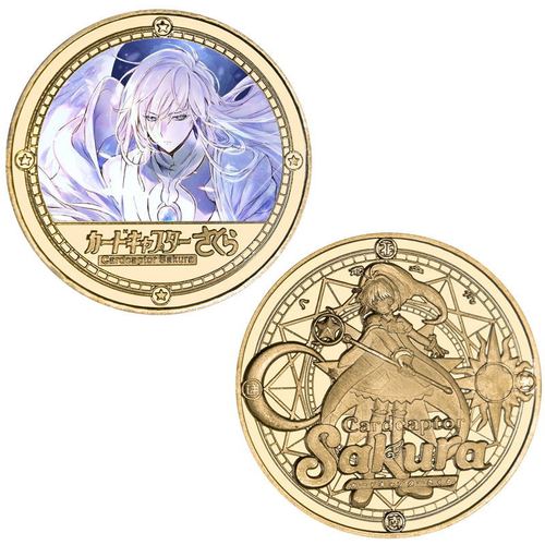 Cardcaptor Sakura commemorative coins, Cardcaptor Sakura anime peripheral commemorative coins, gold-plated die-cast gifts for free