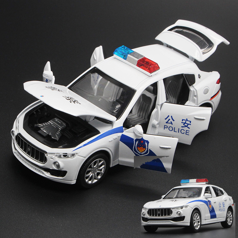 Modelo de Patrulla SUV de Aleación 1:32 con Luz, Sonido y Retroceso para Niños