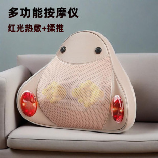 Cross-Border English Electric Cervical Spine Massager Instrument Waist Back Shoulder Neck Whole Body Automatic Home Multi-Functional Cushion Pillow