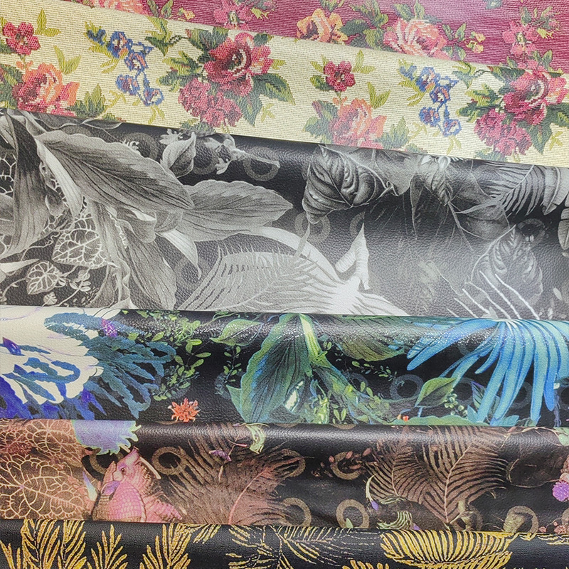 东南亚风情面料个性酒店工程用皮装饰头层真皮花式风格布料