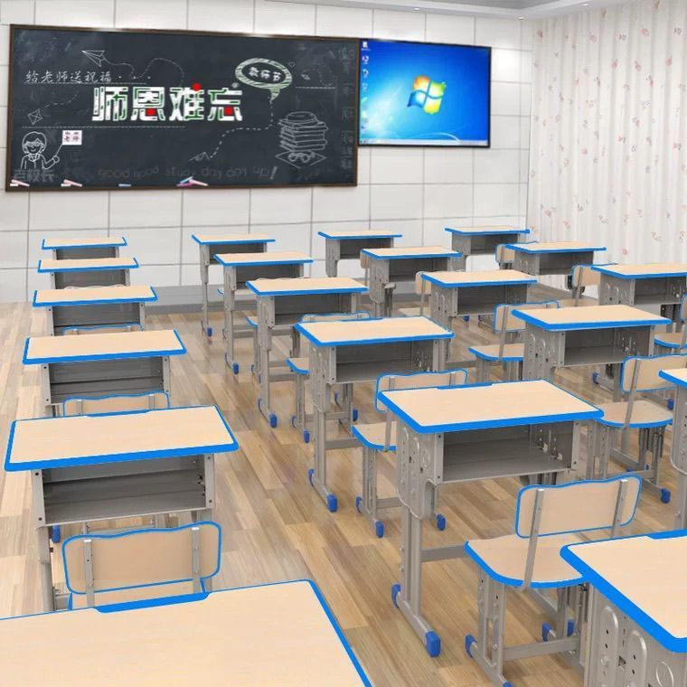 Factory Direct Sales of Children's Study Desks and Chairs Sets, Home Writing Desks for Primary and Secondary School Students, Training Institution Desks and Chairs Wholesale
