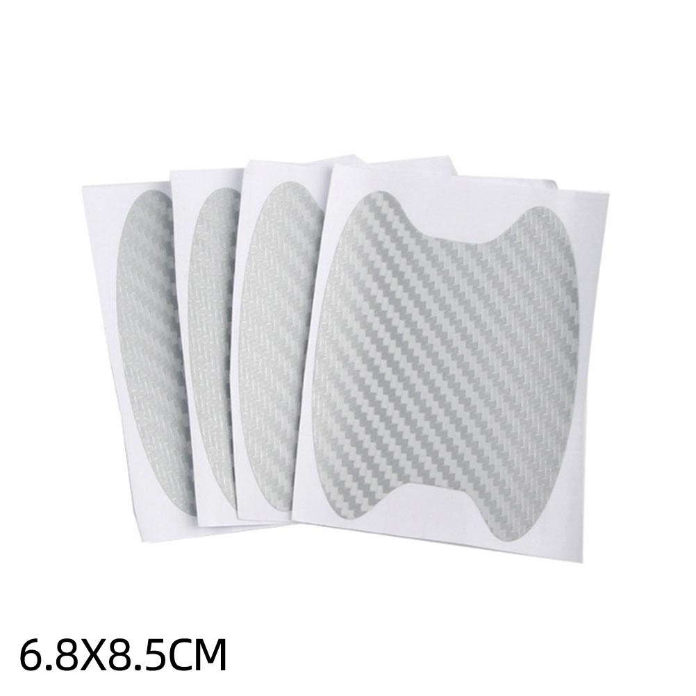 EBAY manija del coche de la muñeca etiqueta engomada del coche resistente a los arañazos 4 piezas fibra de carbono manija de la puerta etiqueta engomada del coche película protectora transfronteriza image 10