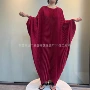 大码宽松气质百褶长裙