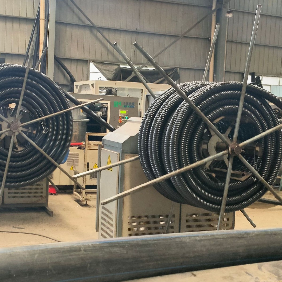 HDPE单壁碳素波纹管聚乙烯塑料波纹管63-200广西贵州