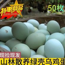 绿壳鸡蛋特级原生态绿皮鸡蛋月子食用土鸡蛋散养绿壳乌鸡蛋