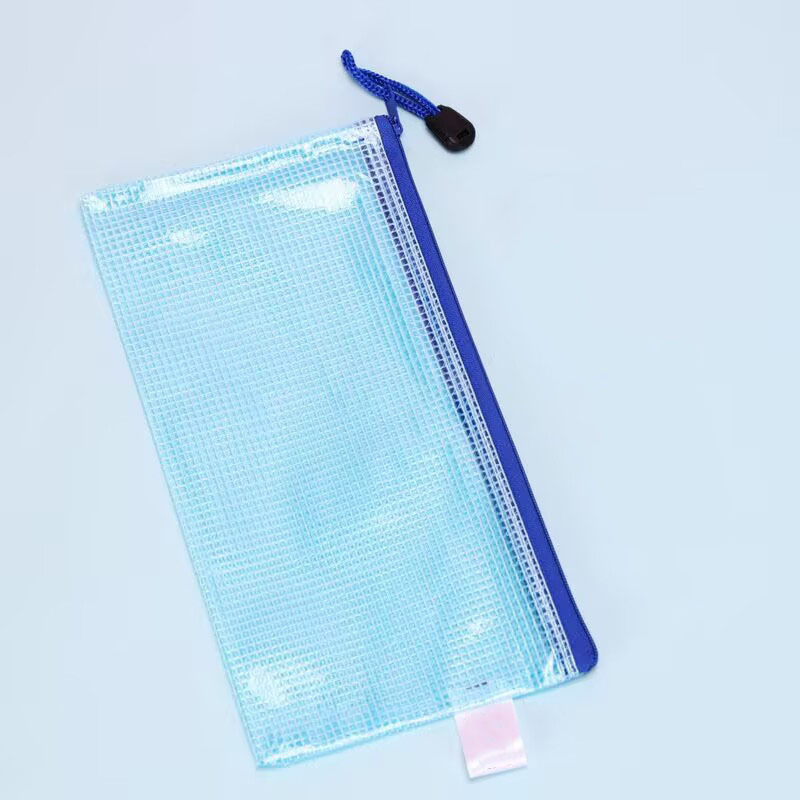 透明メッシュバッグ A6 防水収納袋学生鉛筆バッグ試験文具バッグシンプルなジッパーバッグ情報請求書バッグ|undefined