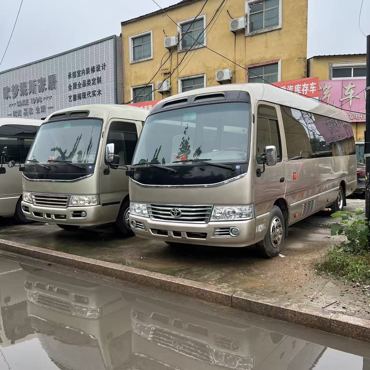 跨境 考斯特19座旅游客车 19座23座中巴车 二手考斯特中巴车 手续
