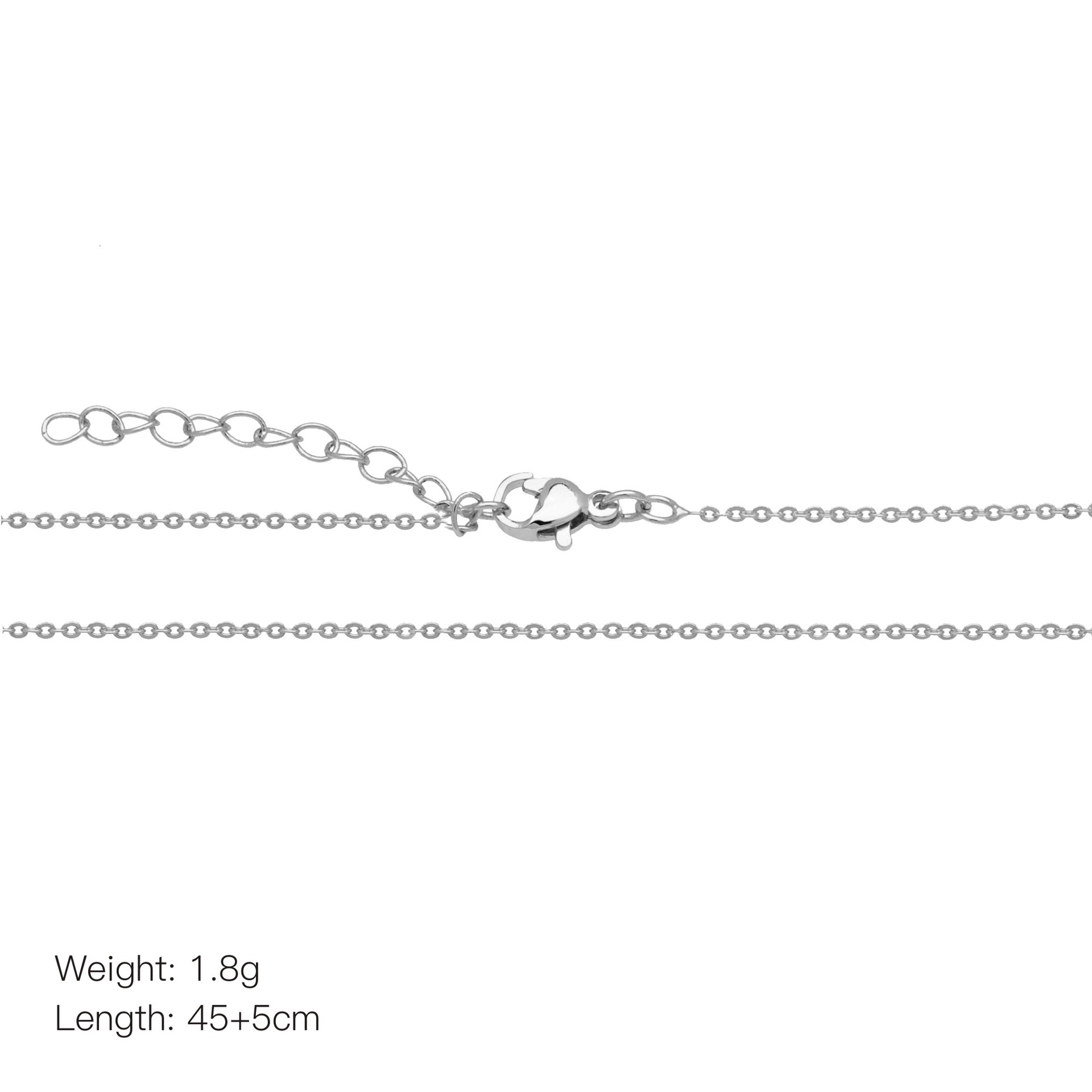 6g Weight 18K Gold Plated Plating Material Necklace Classification Copper Chain Material cable chain, box chain Chain Type 1 Piece Quantity Daily Occasion Copper Material Solid Color Pattern Women's Gender Simple Style, IG Style Style Copper 18K Gold Plated Solid Color Necklace 9
