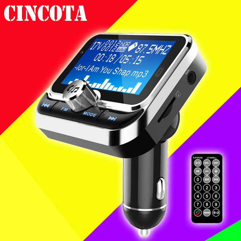 [With Remote Control+Dot Matrix Screen]BC32 Car Bluetooth Mp3 Player Hands-free Phone Supports Multiple Languages