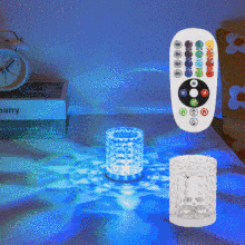 2022迷你鑽石氛圍台燈USB插頭裝飾台燈卧室床頭水晶燈禮品小夜燈