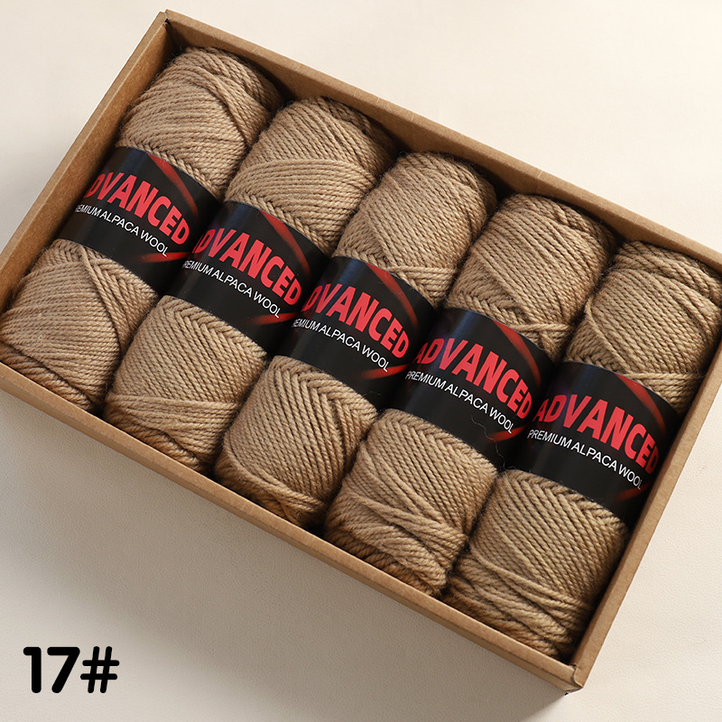 Ovillo de Lana de Alpaca Térmico para Tejido a Mano y DIY
