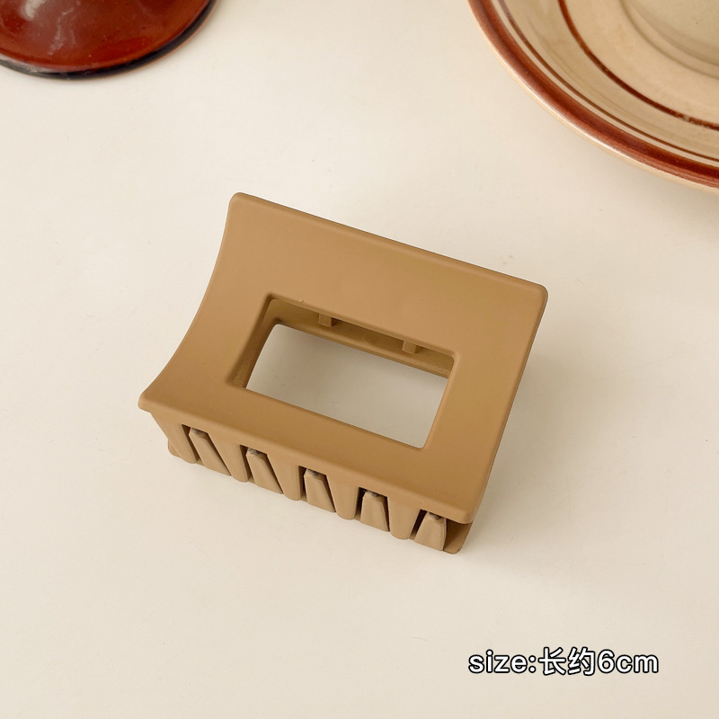 Accesorios para el cabello de pinza de tiburón de acrílico grande de Corea, clip de agarre para el cabello de disco simple, tocado de horquilla de cabeza femenina al por mayor