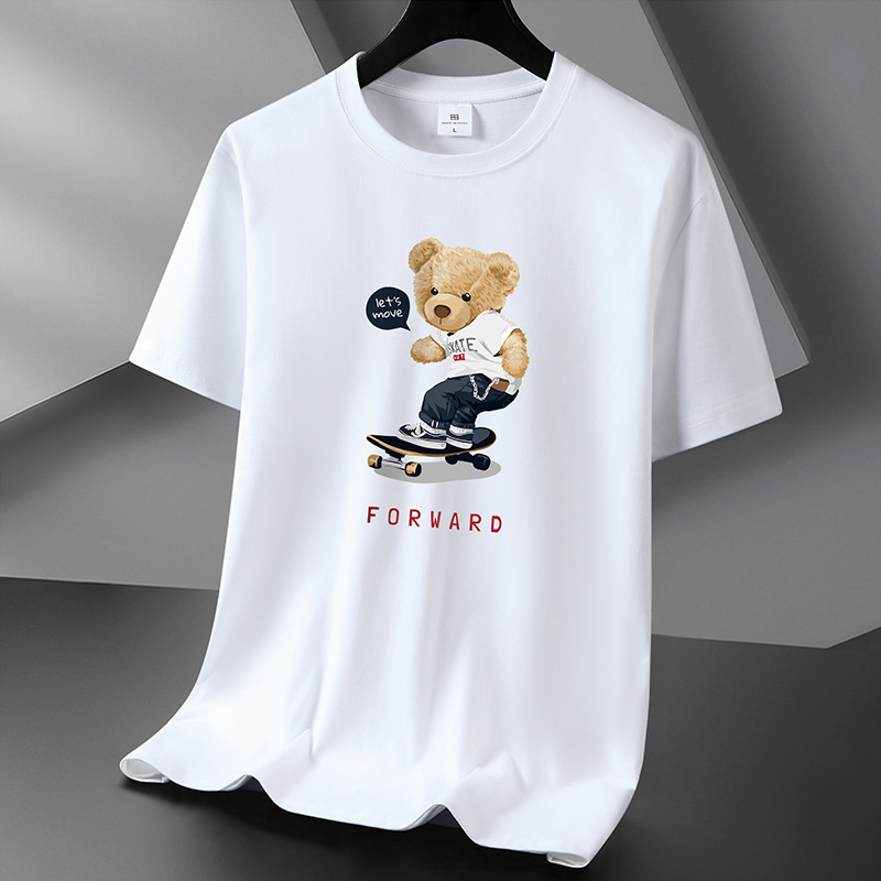 メーカー卸売り半袖tシャツ男性夏半袖新疆綿綿シャツ学生丸首ゆるいtシャツ代発