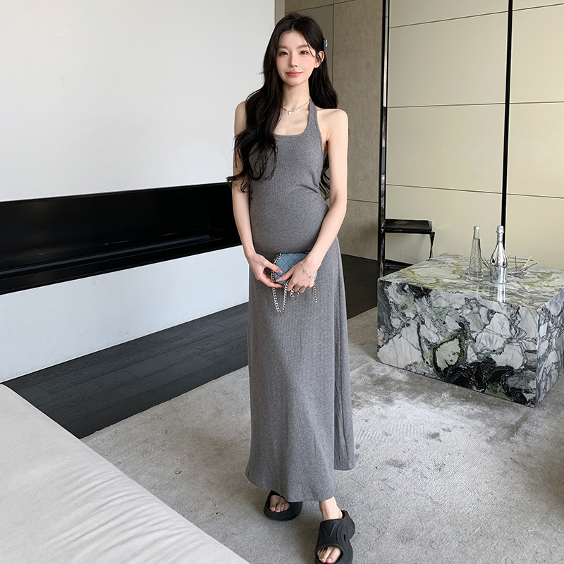 孕妇装2025秋季新款韩版时尚两件套孕妇连衣裙|undefined